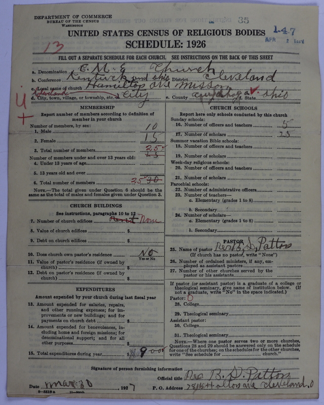 Scan of Colored Methodist Episcopal Church: 35