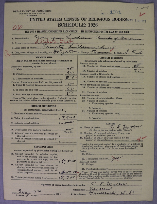 Scan of Norwegian Lutheran Church of America: 1971
