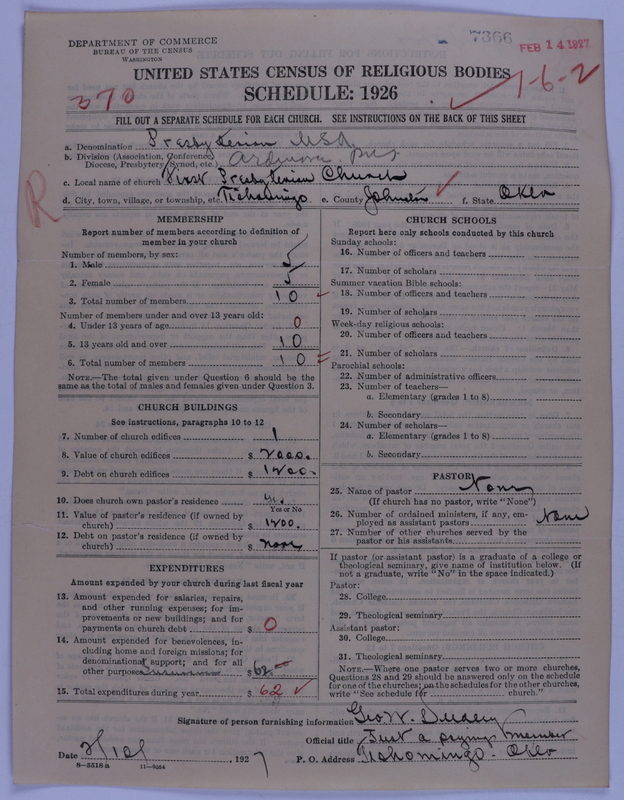 Scan of Presbyterian Church in the United States of America: 7366