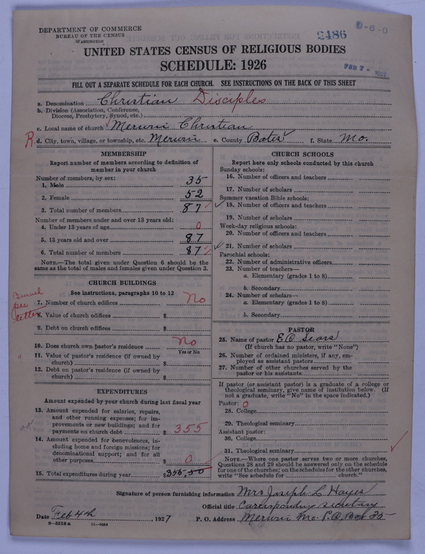 Scan of Disciples of Christ: 2486