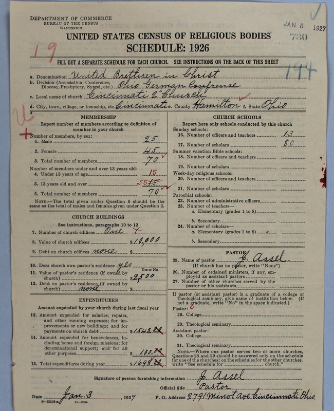 Scan of Church of the United Brethren in Christ: 730
