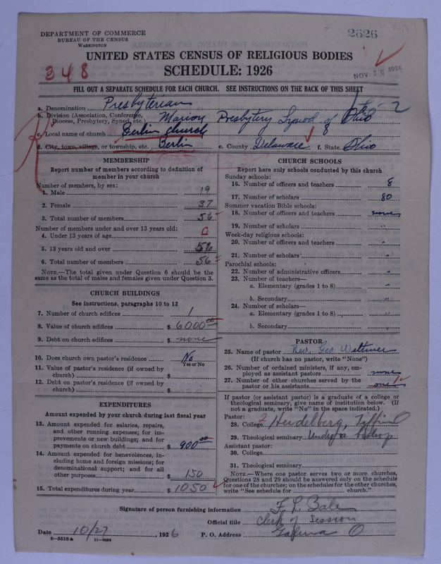 Scan of Presbyterian Church in the United States of America: 2626