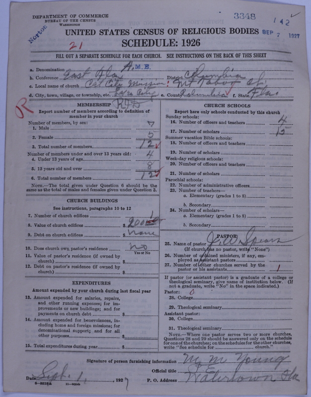 Scan of African Methodist Episcopal Church: 3348