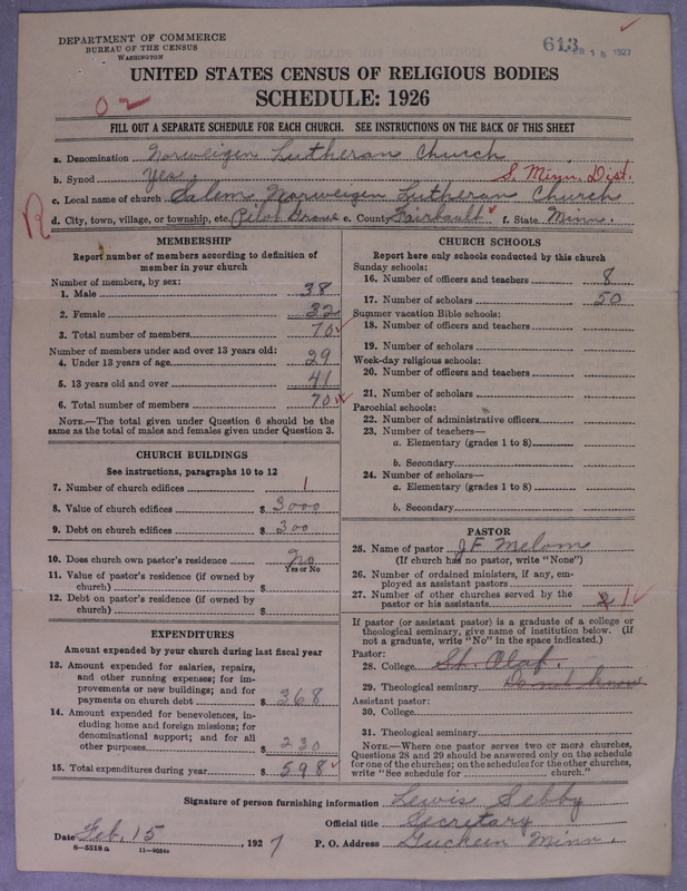 Scan of Norwegian Lutheran Church of America: 613