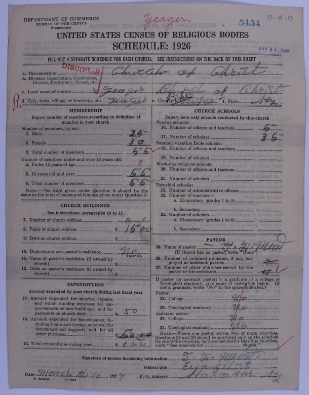 Scan of Disciples of Christ: 5454