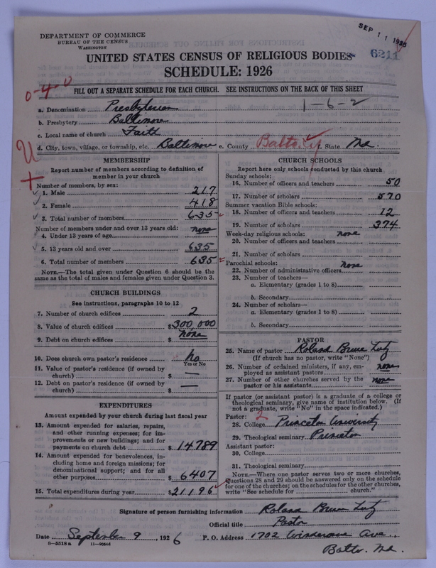 Scan of Presbyterian Church in the United States of America: 6211
