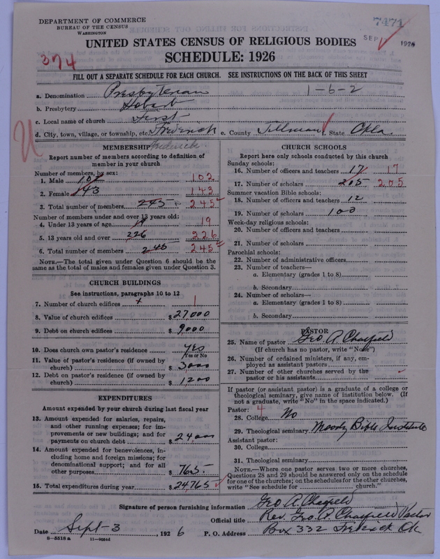 Scan of Presbyterian Church in the United States of America: 7471