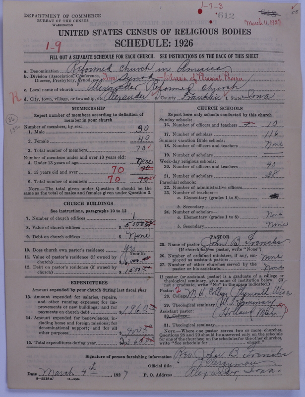 Scan of Reformed Church in America: 612