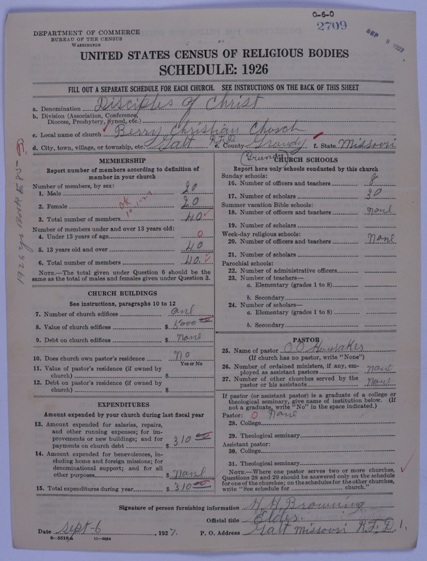 Scan of Disciples of Christ: 2709