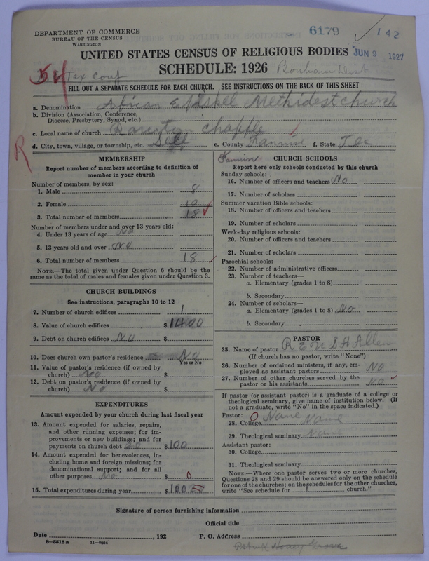 Scan of African Methodist Episcopal Church: 6179