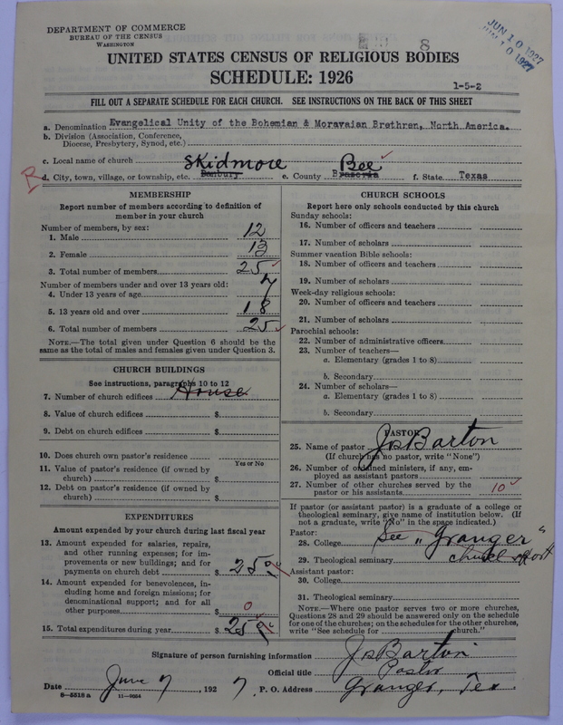 Scan of Evangelical Unity of Bohemian and Moravian Brethren in North America: 8