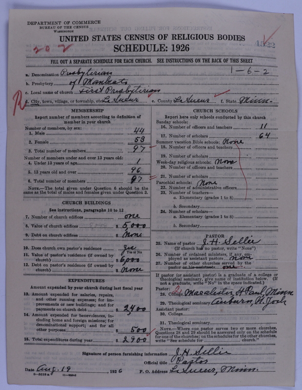 Scan of Presbyterian Church in the United States of America: 4522