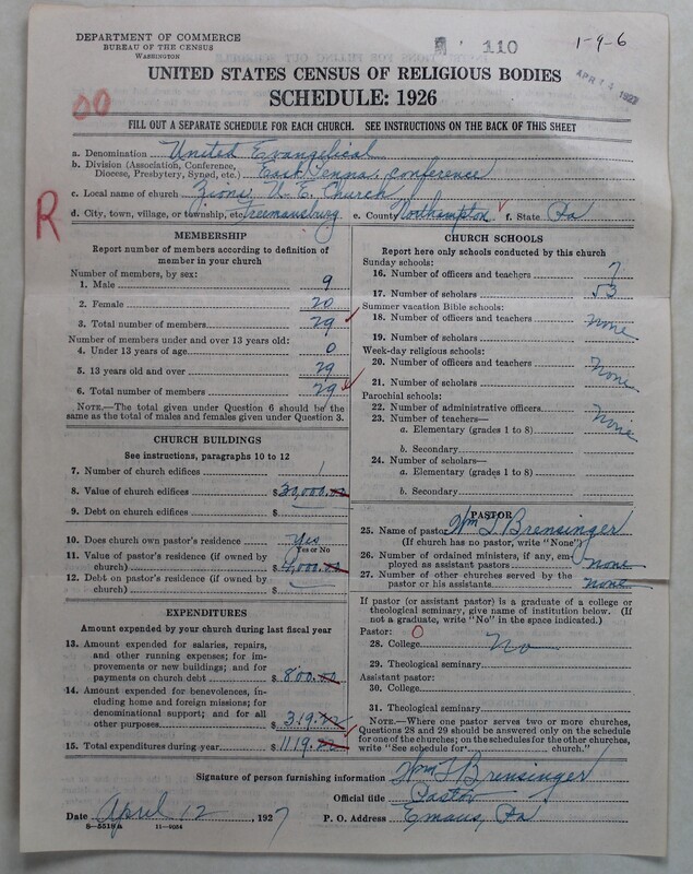Scan of Evangelical Congregational Church: 110