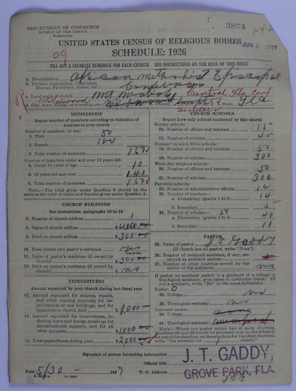 Scan of African Methodist Episcopal Church: 3874