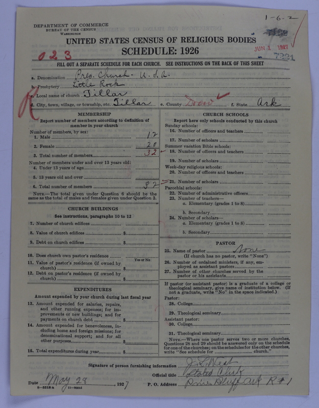Scan of Presbyterian Church in the United States of America: 7221