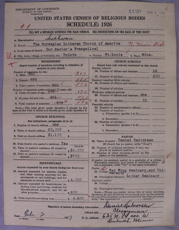 Scan of Norwegian Lutheran Church of America: 1120