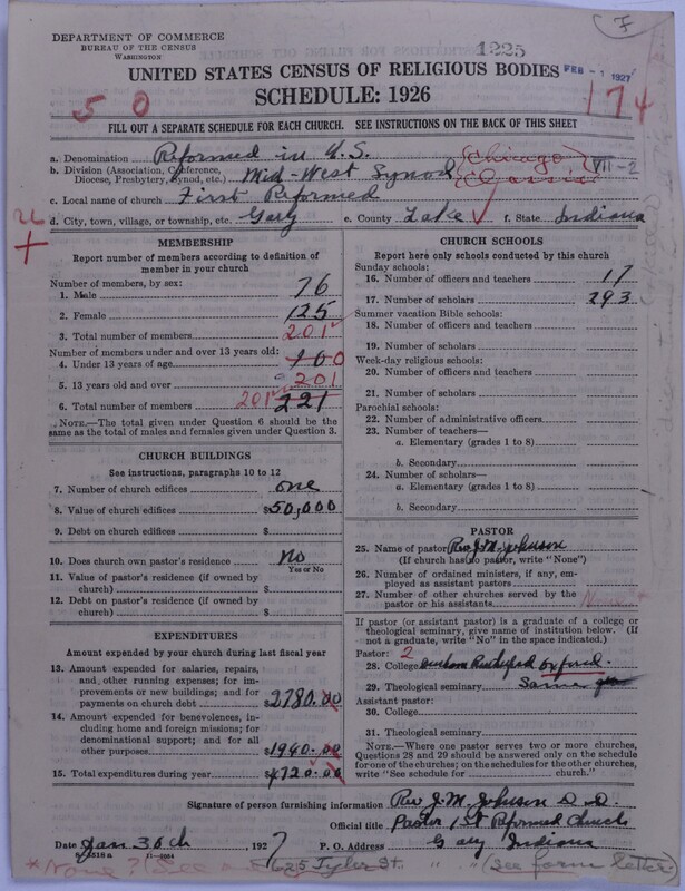 Scan of Reformed Church in the United States: 1225