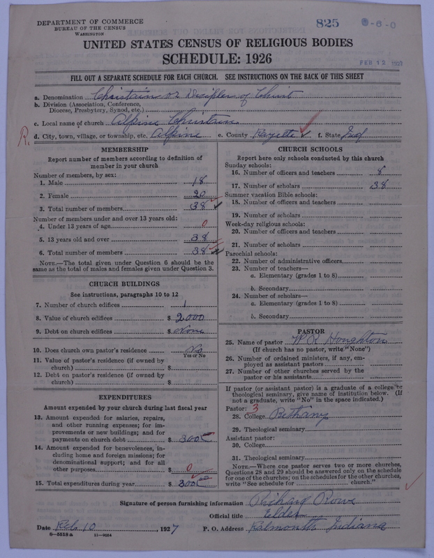 Scan of Disciples of Christ: 825
