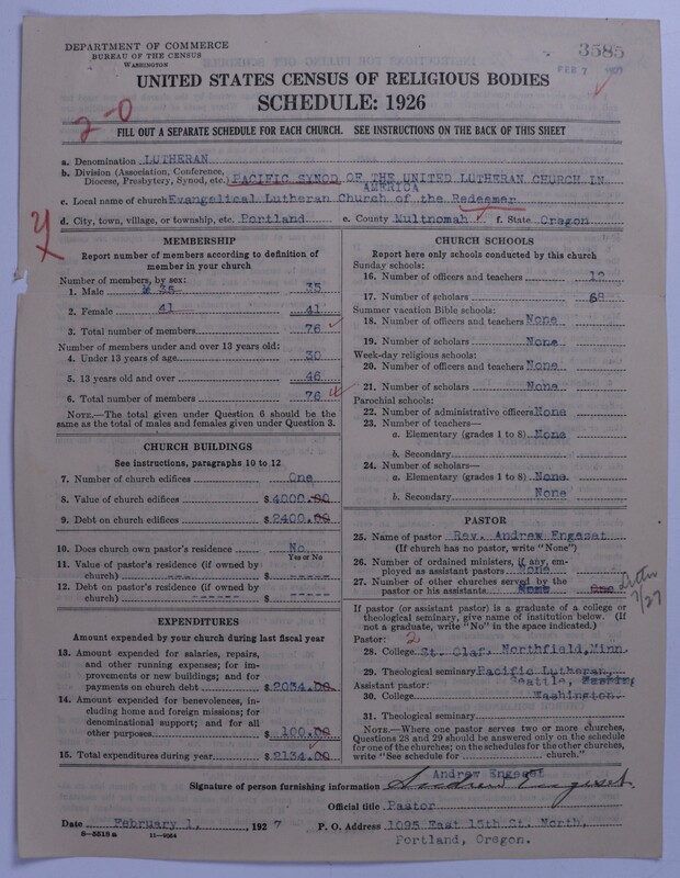 Scan of United Lutheran Church in America: 3585