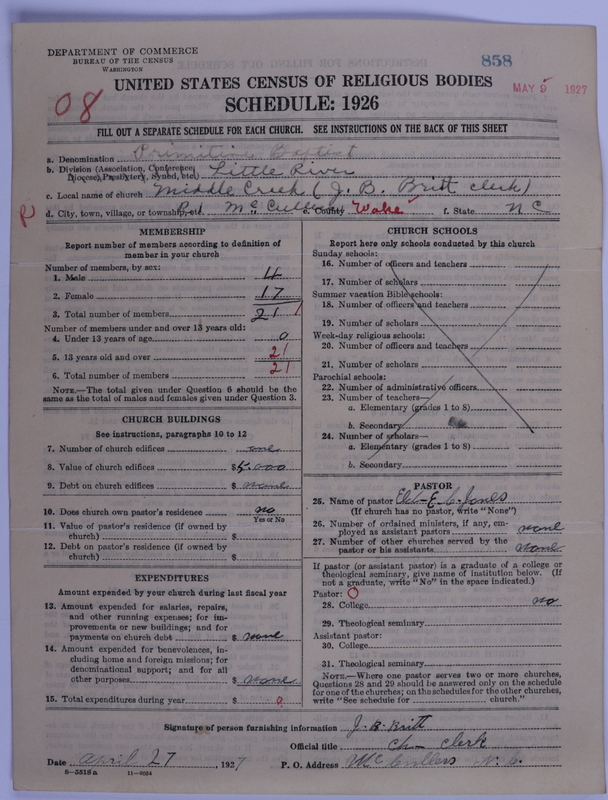 Scan of Primitive Baptists: 858