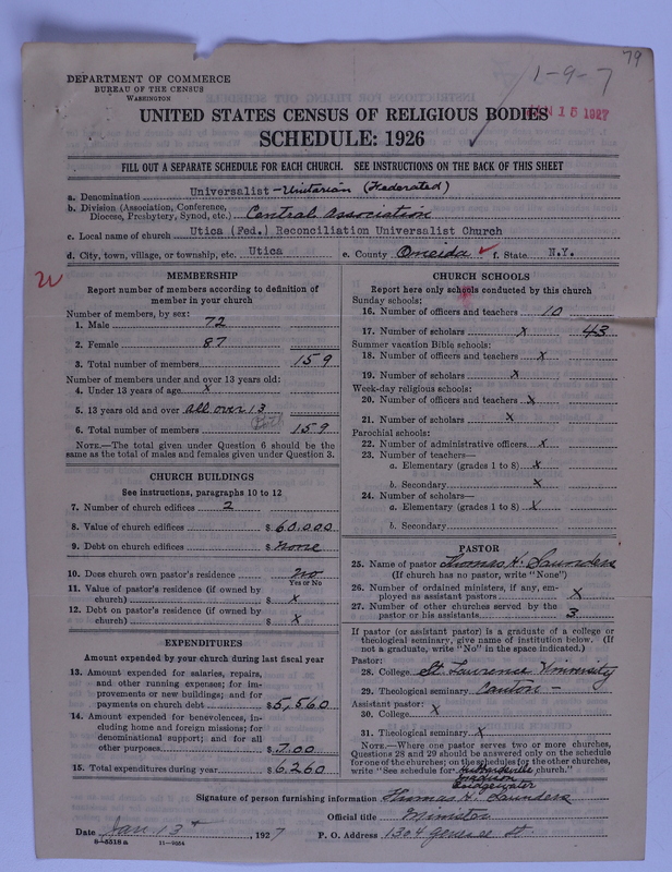 Scan of Federated Churches: 79