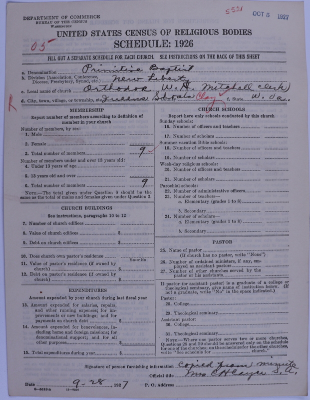 Scan of Primitive Baptists: 552