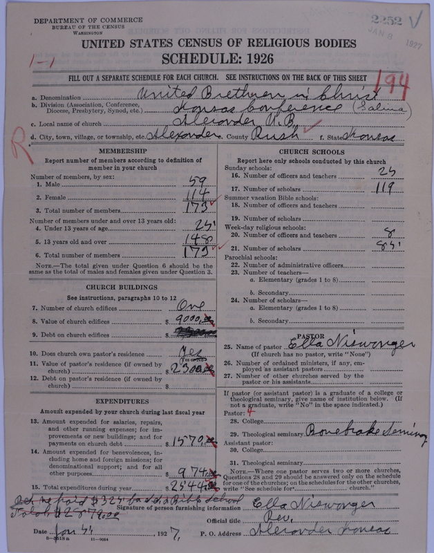 Scan of Church of the United Brethren in Christ: 2252