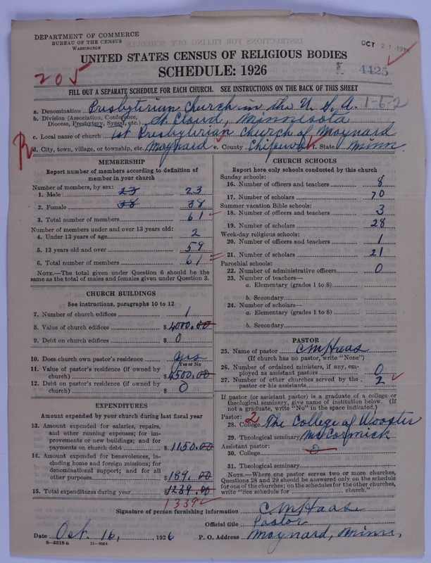 Scan of Presbyterian Church in the United States of America: 4425