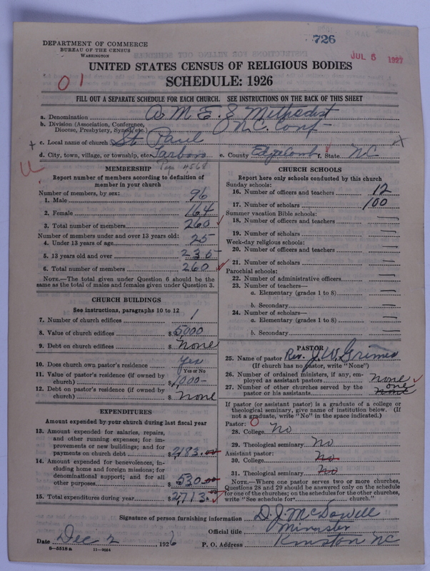 Scan of African Methodist Episcopal Zion Church: 726