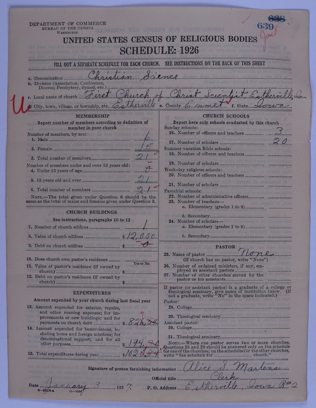 Scan of Church of Christ, Scientist: 639
