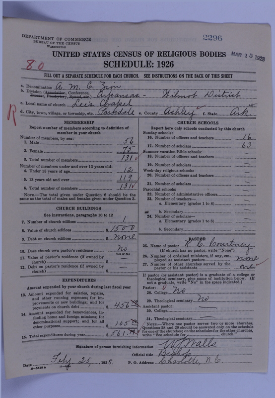 Scan of African Methodist Episcopal Zion Church: 2296