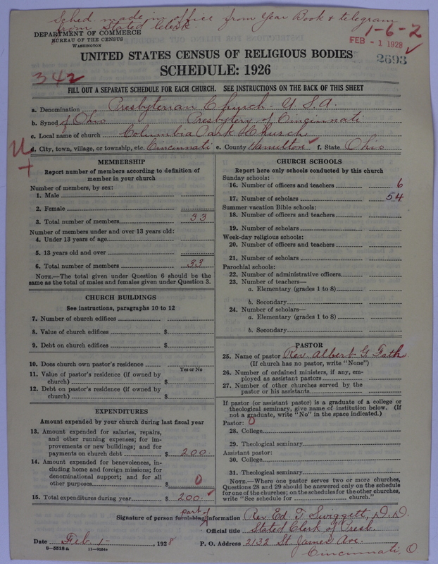 Scan of Presbyterian Church in the United States of America: 2693