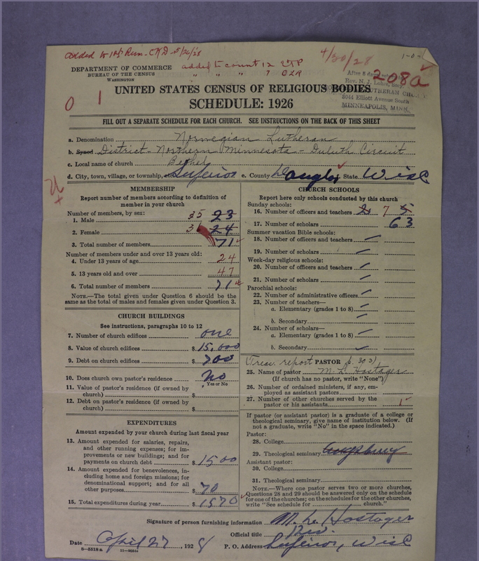Scan of Norwegian Lutheran Church of America: 208a