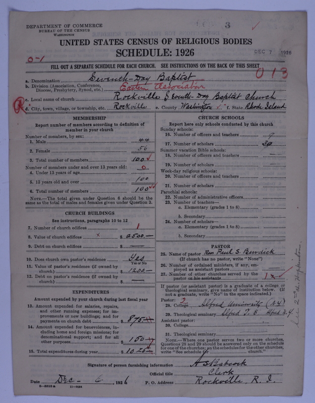 Scan of Seventh Day Baptists: 3