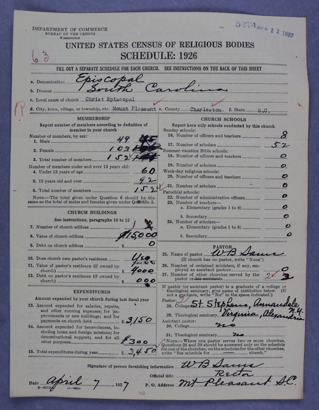 Scan of Protestant Episcopal Church: 5274