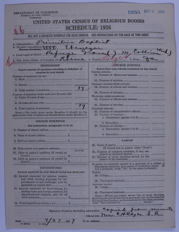 Scan of Primitive Baptists: 1055