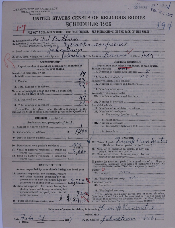 Scan of Church of the United Brethren in Christ: 2069