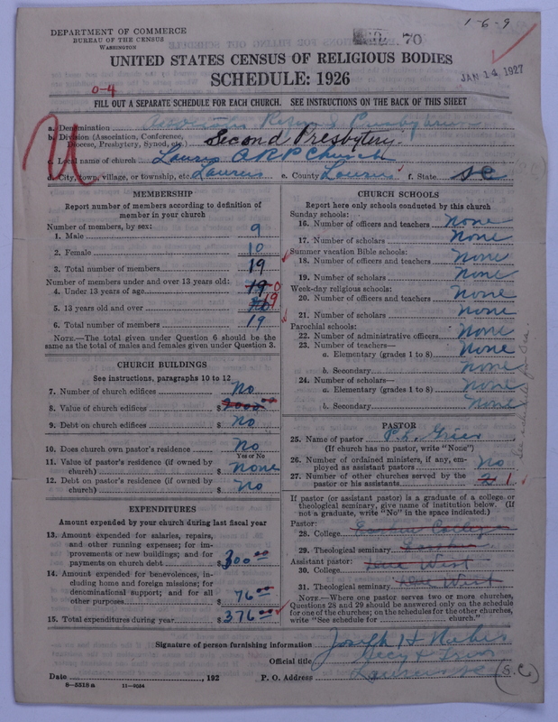 Scan of Associate Reformed Presbyterian Church: 70