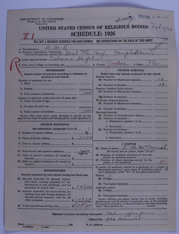 Scan of African Methodist Episcopal Church: 3550
