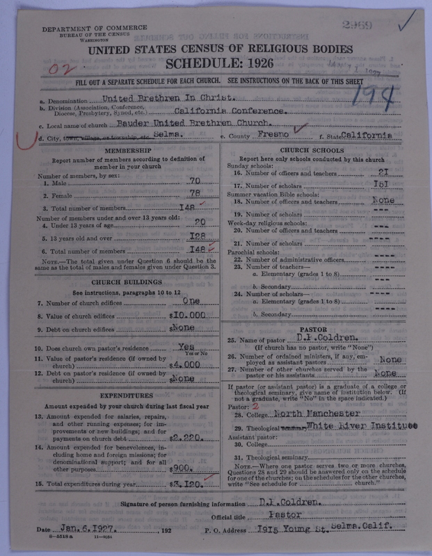 Scan of Church of the United Brethren in Christ: 2969