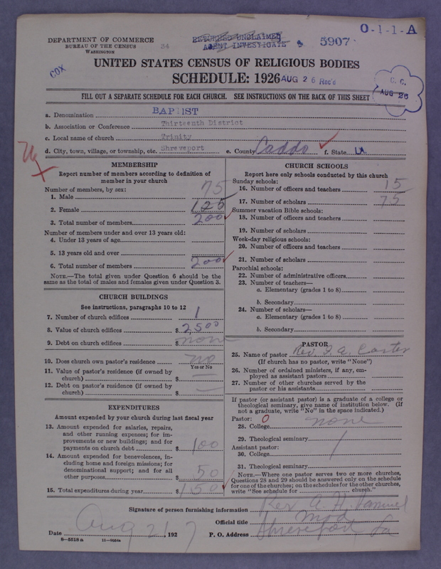 Scan of Negro Baptists: 5907