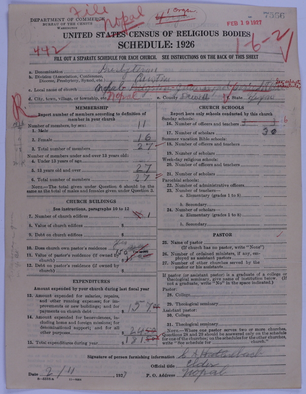 Scan of Presbyterian Church in the United States of America: 7566