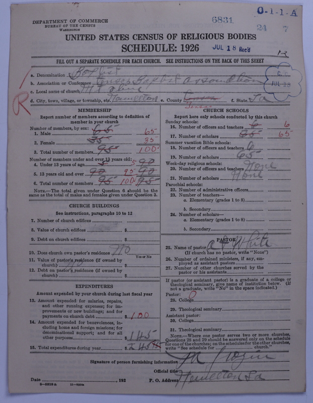 Scan of Negro Baptists: 6831