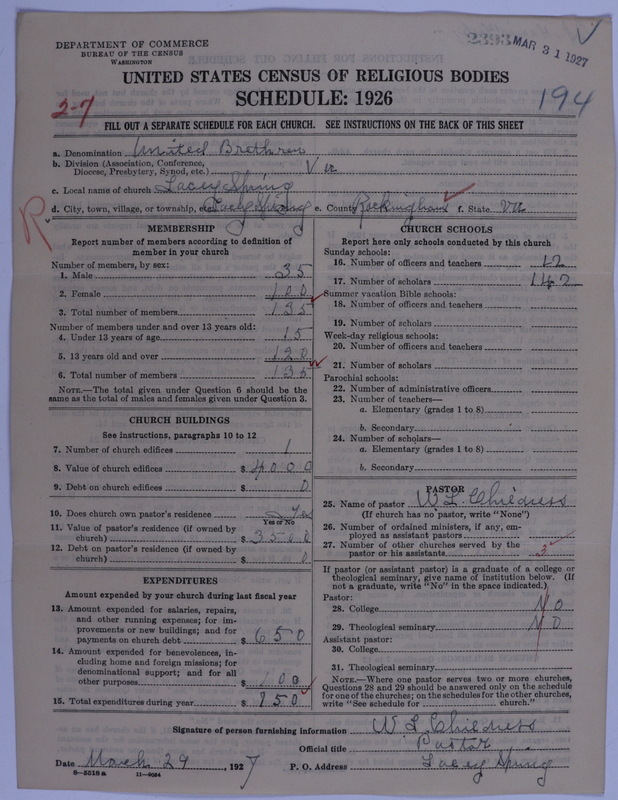 Scan of Church of the United Brethren in Christ: 2393