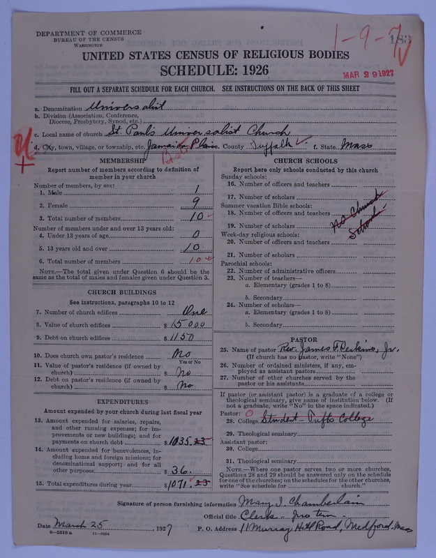 Scan of Universalist Church: 183