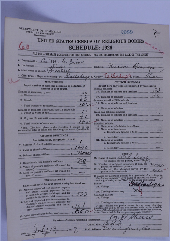Scan of African Methodist Episcopal Zion Church: 2089