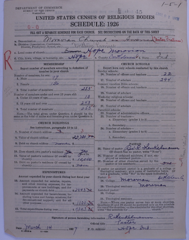 Scan of Moravian Church in America: 45