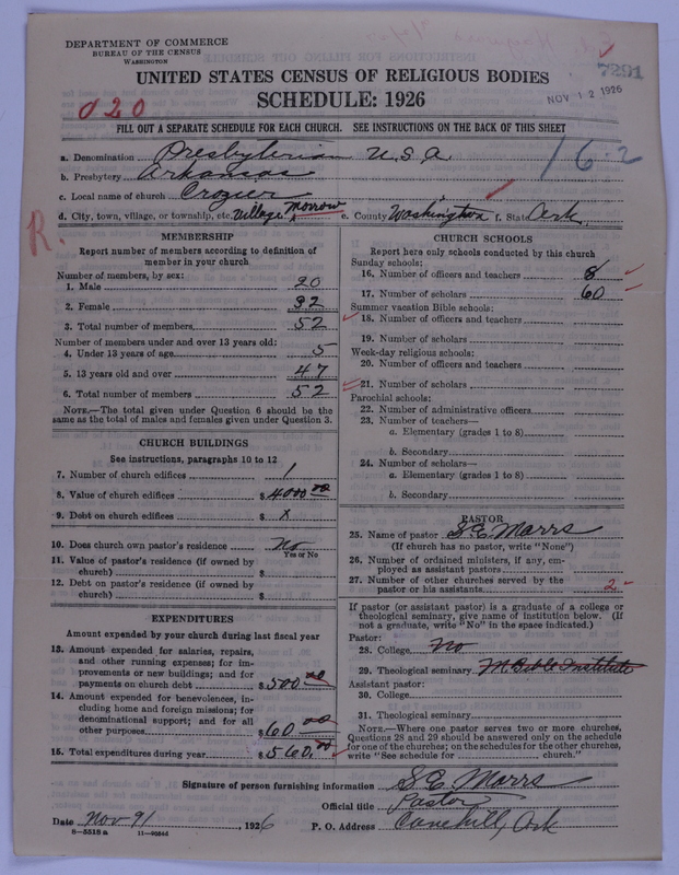 Scan of Presbyterian Church in the United States of America: 7291