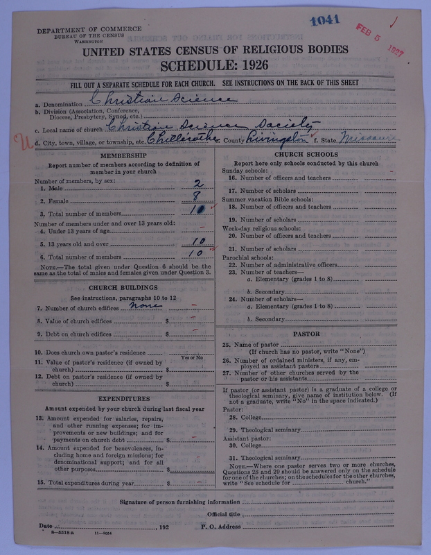Scan of Church of Christ, Scientist: 1041