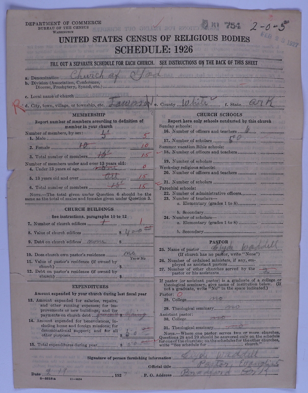 Scan of Church of God (Headquarters, Anderson, Ind.): 754